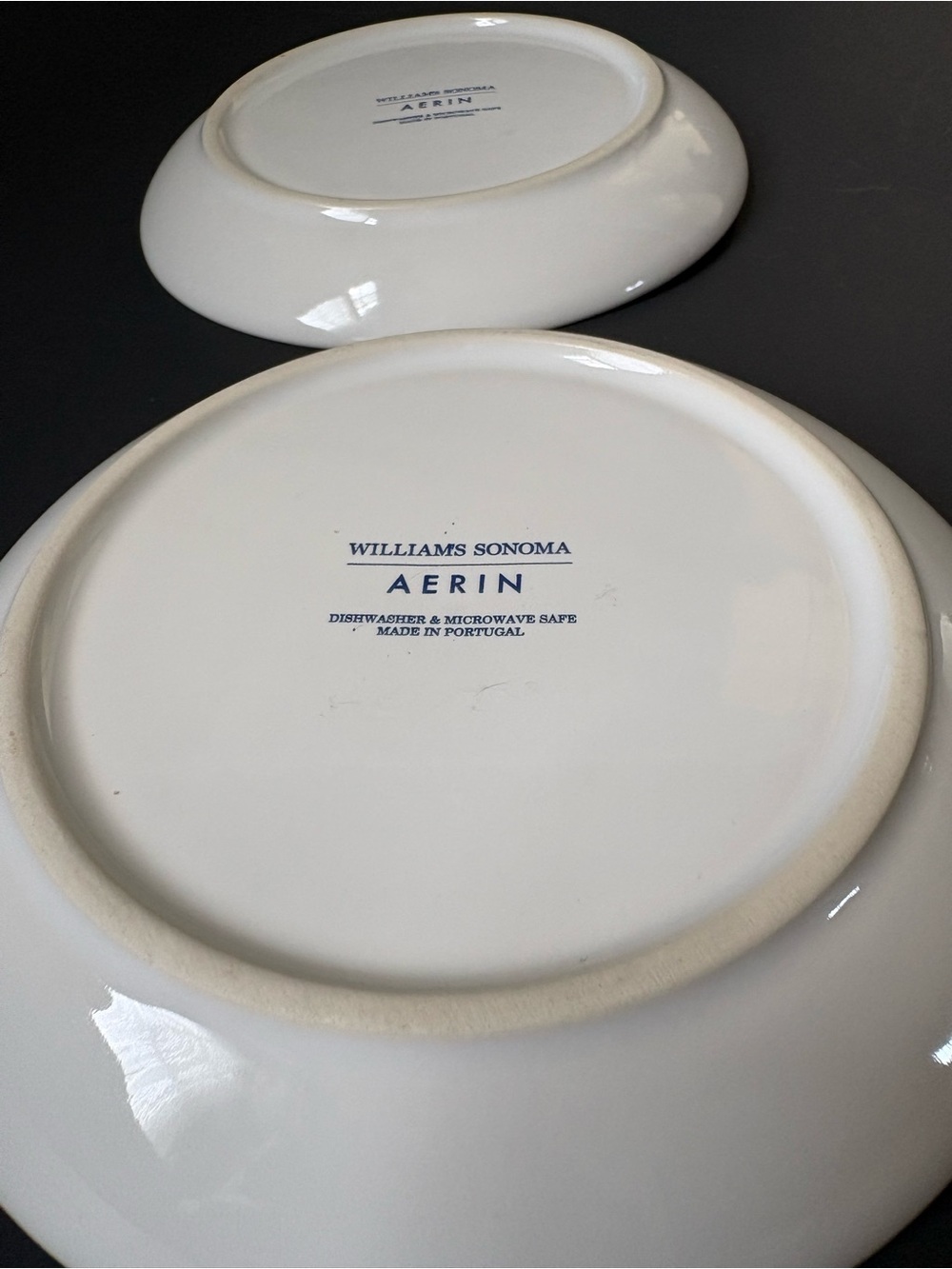 Two Aerin by William Sonoma Dessert or Appetizer Plates- Stoneware - Picture 6 of 7